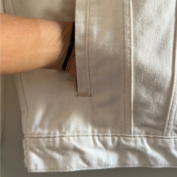 ANINE BING Size XS (oversized) Anine Bing Rory Jacket In Ecru White - Picture 8 of 16